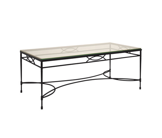 AMALFI GLASS TOP COCKTAIL TABLE RECTANGLE 122 | Coffee tables | JANUS et Cie