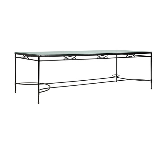 AMALFI GRANDE GLASS TOP DINING TABLE RECTANGLE 244 | Dining tables | JANUS et Cie