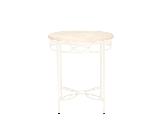 AMALFI STONE TOP SIDE TABLE ROUND 51 | Side tables | JANUS et Cie