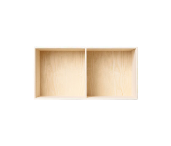 Bookcase Solid Ash Half-Size Horizontal M30 | Shelving | ATBO Furniture A/S