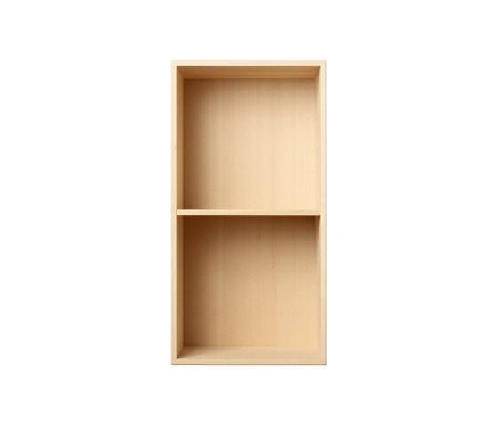 Bookcase Solid Beech Half-Size Vertical M30 | Étagères | ATBO Furniture A/S