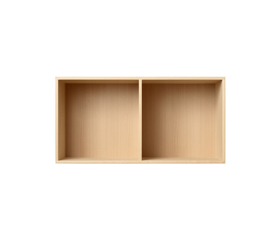 Bookcase Solid Beech Half-Size Horizontal M30 | Shelving | ATBO Furniture A/S
