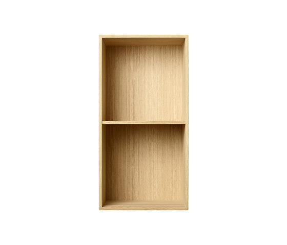 Bookcase Solid Oak Half-Size Vertical M30 | Shelving | ATBO Furniture A/S