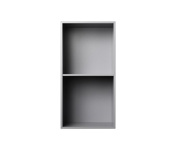 Bookcase Silver Grey Half-Size Vertical M30 | Shelving | ATBO Furniture A/S
