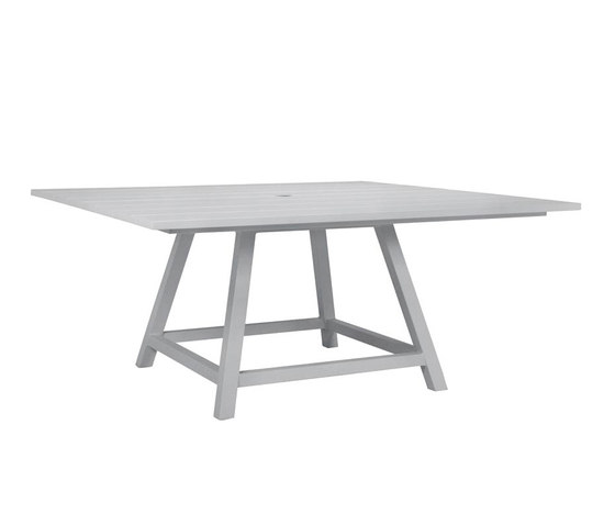 DOLCE VITA DINING TABLE SQUARE 160 WITH UMBRELLA HOLE | Dining tables | JANUS et Cie