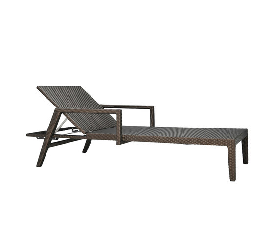 QUINTA FULLY WOVEN CHAISE LOUNGE WITH ARMS | Tumbonas | JANUS et Cie