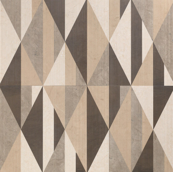 Opus | Tangram cappuccino | Natural stone panels | Lithos Design
