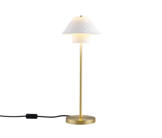 Oxford Double Table Light, Satin Brass | Luminaires de table | Original BTC