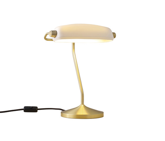 Banker's Desk Light, Satin Brass | Lampade tavolo | Original BTC