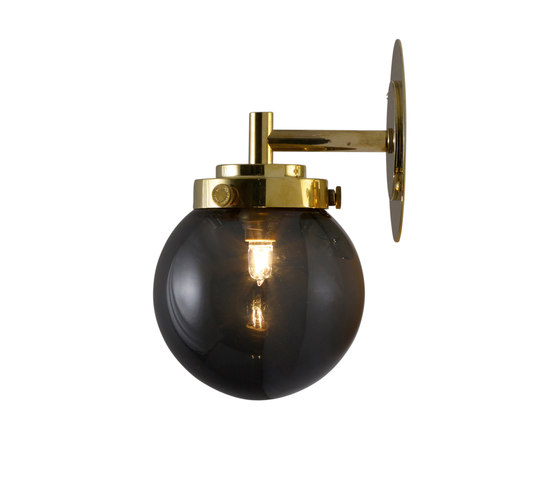 Mini Globe Wall Light, Anthracite with Brass | Appliques murales | Original BTC