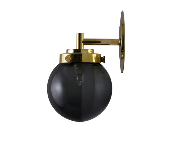 Mini Globe Wall Light, Anthracite with Brass | Wandleuchten | Original BTC