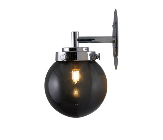 Mini Globe Wall Light, Anthracite with Chrome | Wandleuchten | Original BTC