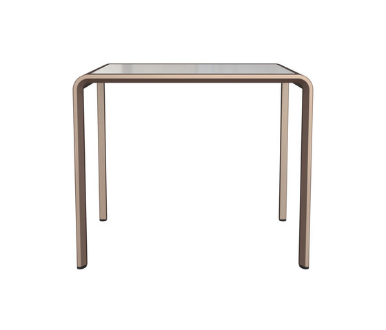 ZEPHYR GLASS TOP SIDE TABLE SQUARE 53 | Dining tables | JANUS et Cie