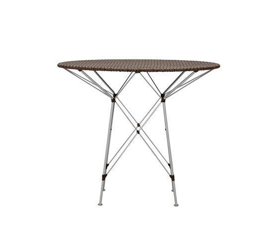 WHISK WOVEN TOP DINING TABLE ROUND 90 | Dining tables | JANUS et Cie