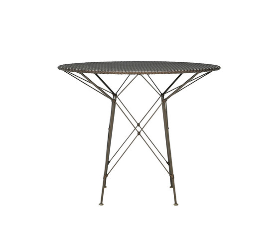 WHISK WOVEN TOP DINING TABLE ROUND 70 | Dining tables | JANUS et Cie