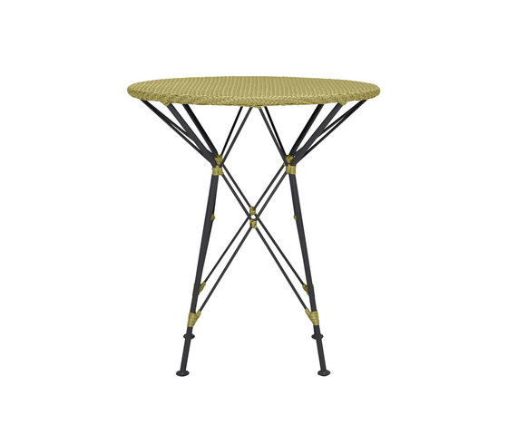 WHISK RATTAN WOVEN TOP SIDE TABLE ROUND 52 | Side tables | JANUS et Cie