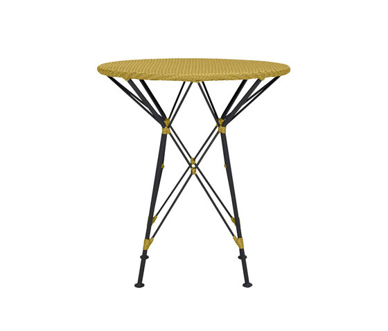 WHISK RATTAN WOVEN TOP SIDE TABLE ROUND 52 | Side tables | JANUS et Cie