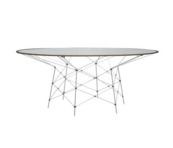 WHISK GLASS TOP DINING TABLE ROUND 180 | Mesas comedor | JANUS et Cie