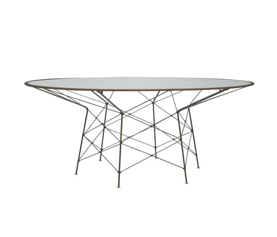 WHISK GLASS TOP DINING TABLE ROUND 180 | Mesas comedor | JANUS et Cie