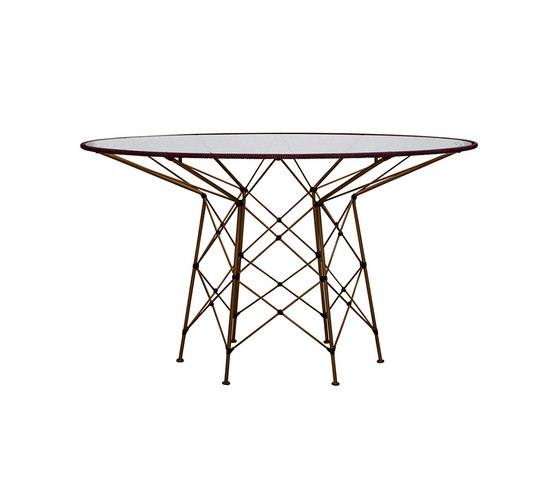 WHISK GLASS TOP DINING TABLE ROUND 130 | Mesas comedor | JANUS et Cie