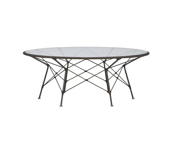WHISK GLASS TOP COCKTAIL TABLE ROUND 107 | Tables basses | JANUS et Cie