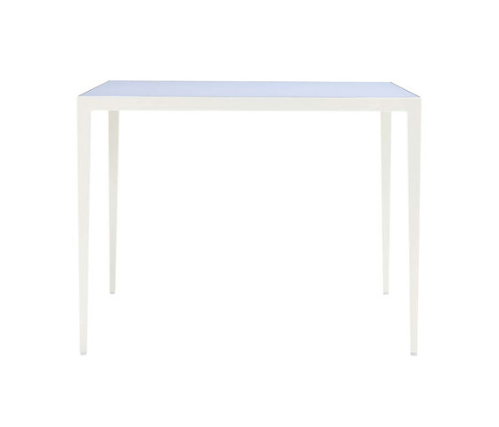 SLANT GLASS TOP DINING TABLE SQUARE 99 | Dining tables | JANUS et Cie