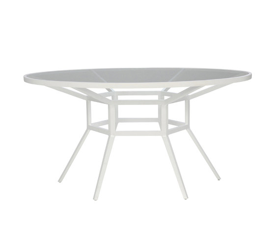 SLANT GLASS TOP DINING TABLE ROUND 153 | Tables de repas | JANUS et Cie