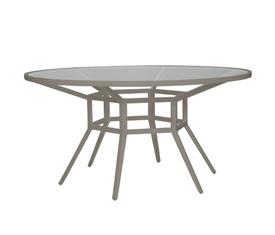 SLANT GLASS TOP DINING TABLE ROUND 153 | Dining tables | JANUS et Cie