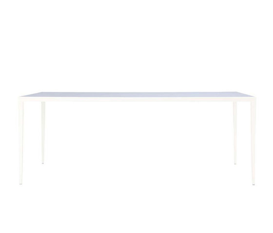SLANT GLASS TOP DINING TABLE RECTANGLE 200 | Tables de repas | JANUS et Cie