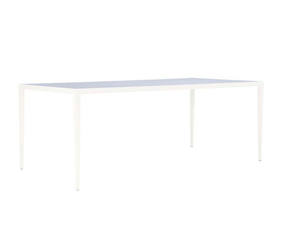 SLANT GLASS TOP DINING TABLE RECTANGLE 200 | Dining tables | JANUS et Cie