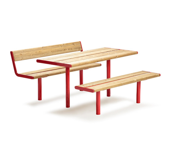 April bench & table | Table-seat combinations | Vestre