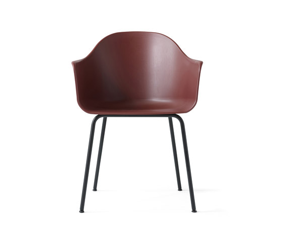 Harbour Dining Chair | Steel base / Burned Red Plastic | Stühle | Audo Copenhagen