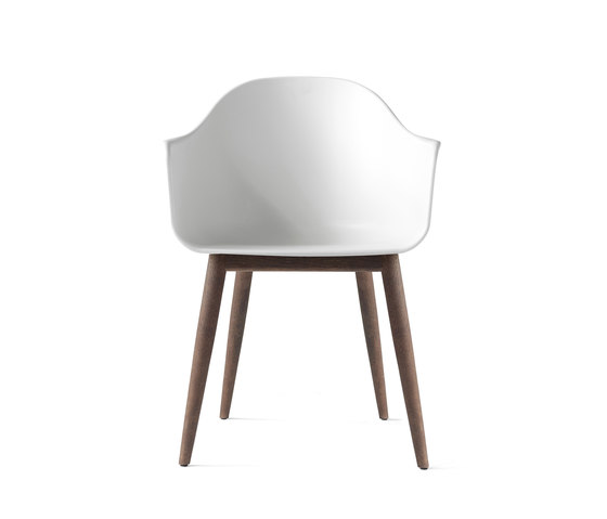 Harbour Dining Chair | Wood base / Dark Stained Oak / White Plastic | Sedie | Audo Copenhagen