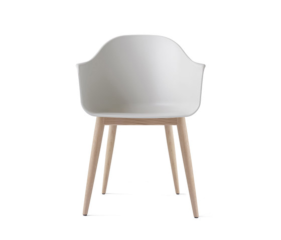 Harbour Dining Chair | Wood base / Natural Oak / Light Grey Plastic | Chaises | Audo Copenhagen