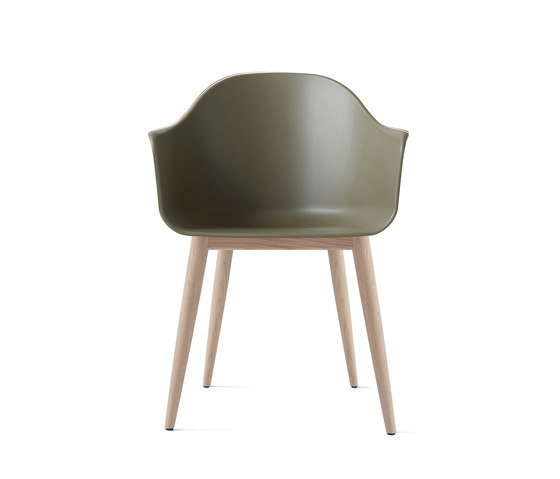 Harbour Dining Chair | Wood base / Natural Oak / Olive Plastic | Stühle | Audo Copenhagen