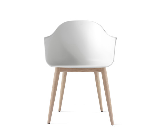 Harbour Dining Chair | Wood base / Natural Oak / White Plastic | Sillas | Audo Copenhagen
