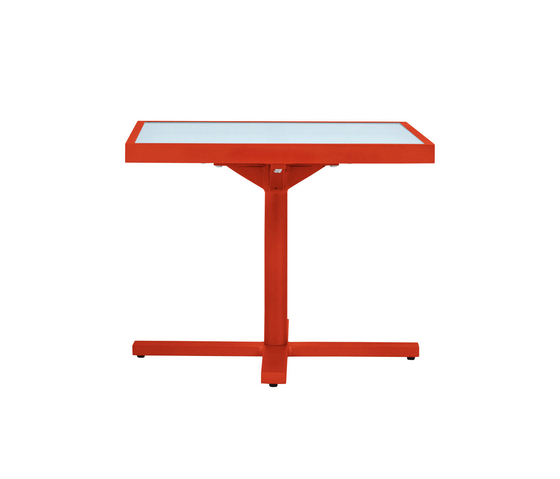 DUO GLASS TOP SIDE TABLE SQUARE 53 | Dining tables | JANUS et Cie