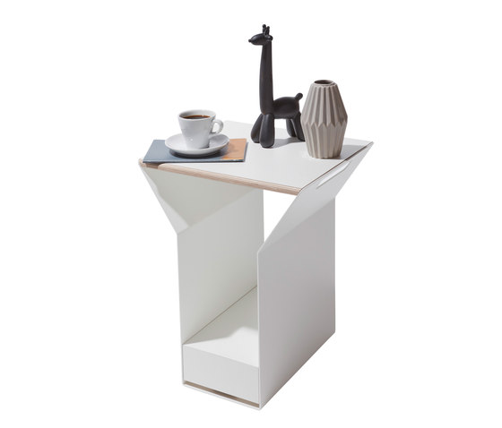 Ypps side table CPL white, metal | Mesas auxiliares | Müller small living