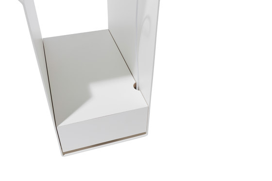 Ypps side table CPL white, metal | Side tables | Müller small living
