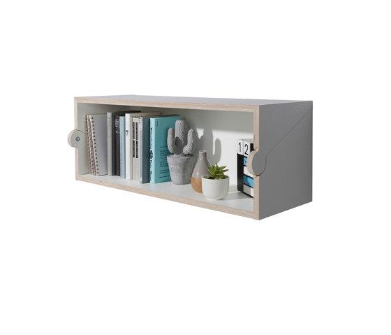 Twofold bureau CPL white | Shelving | Müller small living