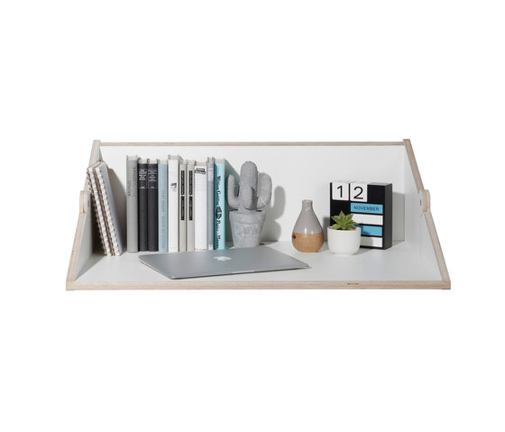 Twofold bureau CPL white | Shelving | Müller small living