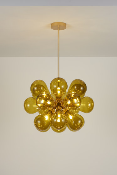 Cintola Maxi Pendant satin gold | Suspended lights | Tom Kirk Lighting