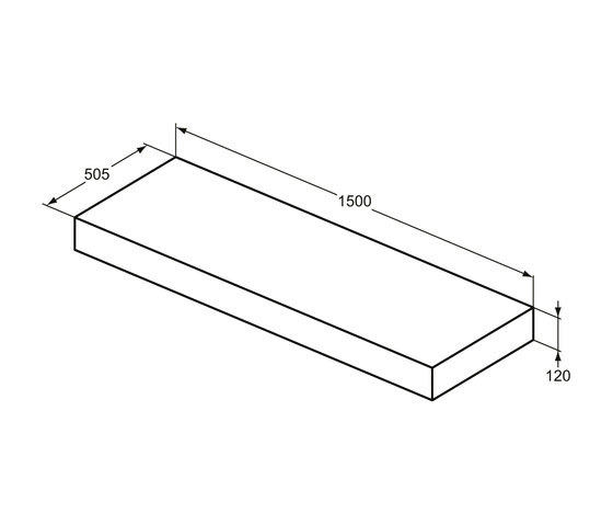 Adapto Konsole 1500 mm | Wood panels | Ideal Standard