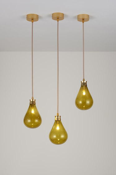 Cintola Pendant satin gold | Suspended lights | Tom Kirk Lighting