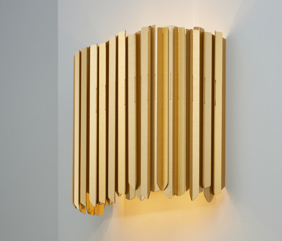 Facet Wall Light satin gold | Lampade parete | Tom Kirk Lighting