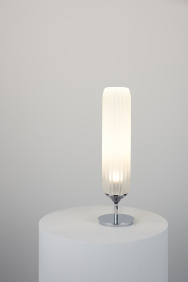 Pod Table Light polished chrome | Table lights | Tom Kirk Lighting