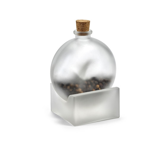 bottle of spices | transparent frosted | Salt & pepper shakers | valerie_objects