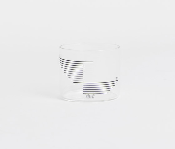 0,2L Glass Rectangle Stripes | Bicchieri | tre product