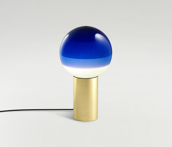 Dipping Light Blue -Brushed Brass | Tischleuchten | Marset