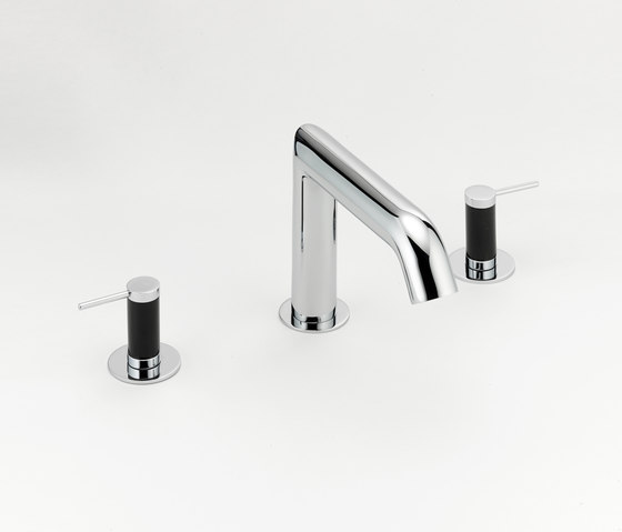 Anoa | Rim mounted three-hole basin mixer | Grifería para lavabos | THG Paris